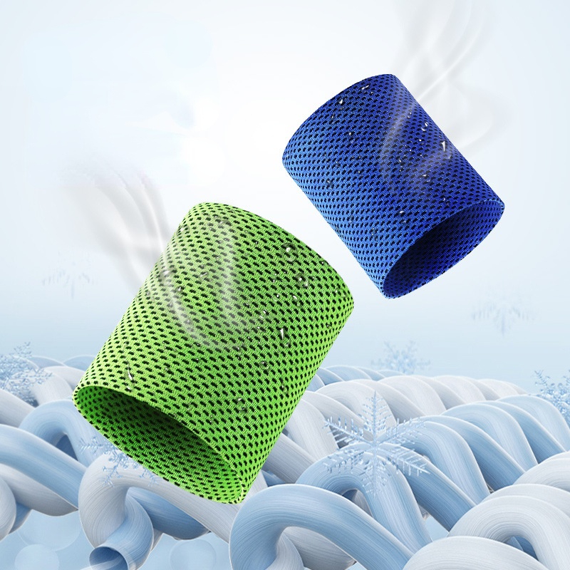 Summer sport cold sensation bracelet men women fitness weightlifting gauntlet riding ice cooling sweat absorb bracelet