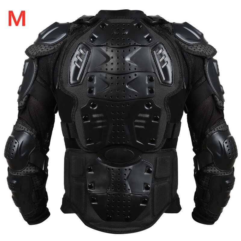 Motorrad Schutz Rügestochen Getriebe Jacke Voll Körper Rügestochen Tuch Moto-Cross Schildkröte Zurück Schutz Motorrad Jacken Schwarz dauerhaft: M