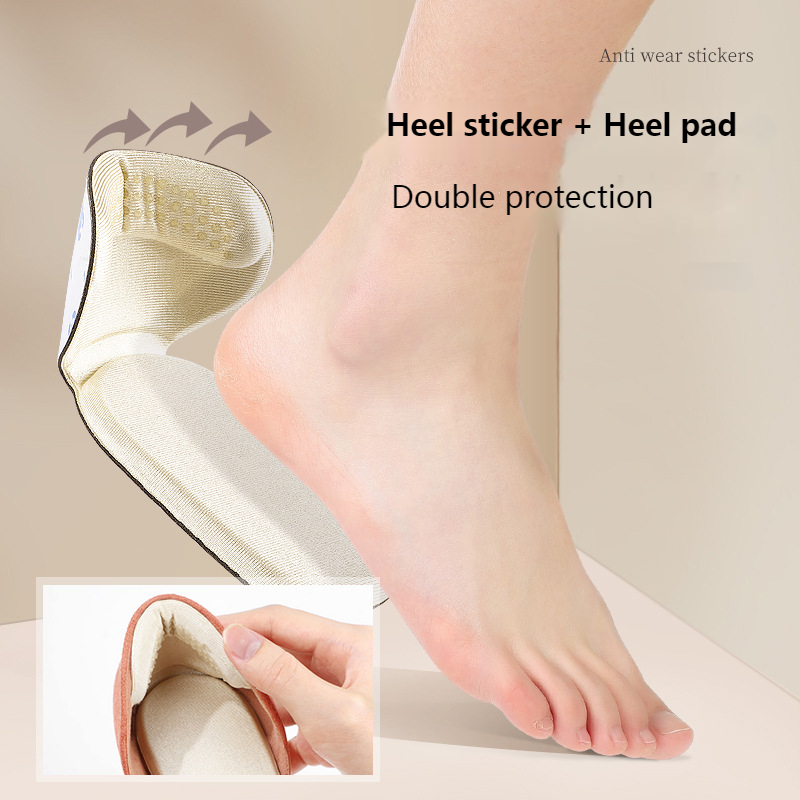 Pegatinas de esponja en forma de T para talón cojín para zapatos Protector de talón para zapatos insertos de tacones altos almohadillas para talón ajustador de zapatos medias plantillas para mujer