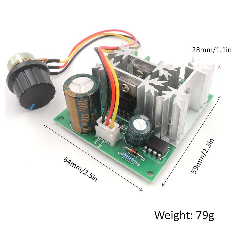 Spændingsregulator 1000w dc 6v ~ 90v lysdæmpere elektrisk motor hastighedsregulator elektronisk volt trinløs transformer
