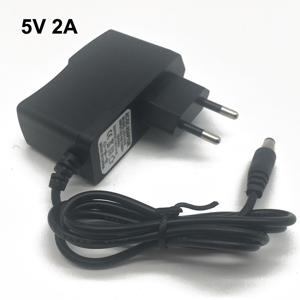 1 stk ac / dc adapter  dc 5v 1a 2a 3a ac 100-240v konverter strømadapter 5 volt 1000ma strømforsyning oplader eu us stik