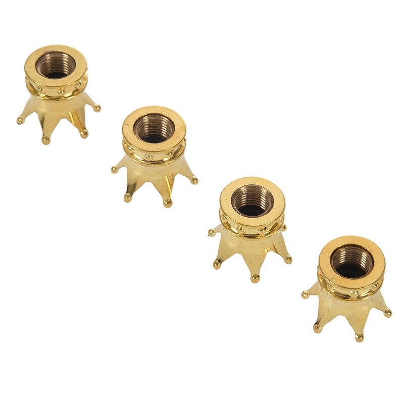 8 stuks kroonband ventieldoppen fiets motor auto wiel , 4 stuks goud & 4 stuks zwart