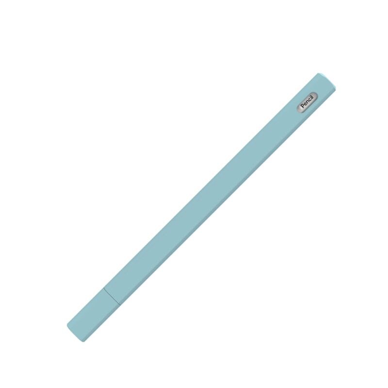 Triangle Anti-scroll Silicone Protective Case Pouch Cap Holder Nib Cover Skin For Apple Pencil 1/2 for iPad Pro Pencil 1st/2nd: Blue Pencil 2