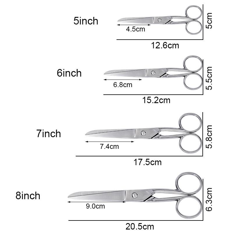 1 Pcs Sewing Scissors Clothing Scissors Tailor Scissors Sharp Blade Sewing Scissors Fabric Dressmaking Embroideries Scissor