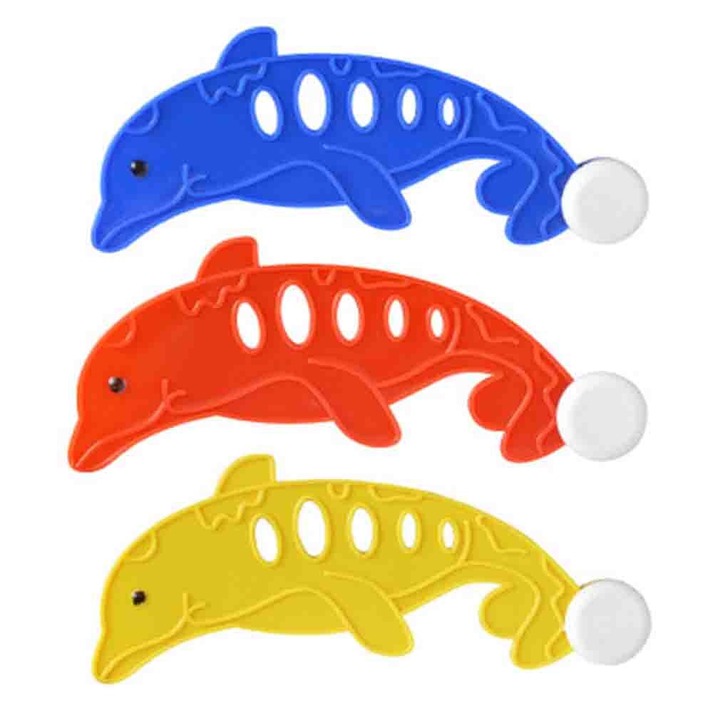 Children's Swimming Toy Diving Ring Stick Water Torpedo Throwing Toys Summer Game Swimming Pool Toys: 3pcs diving dolphins