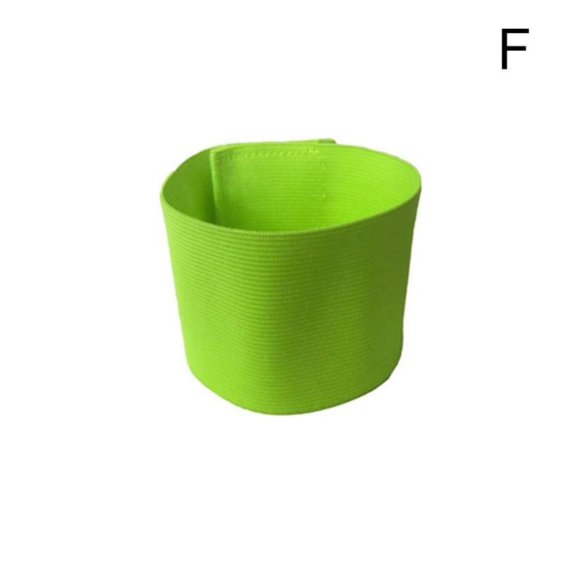Colorful Anti-off Football Soccer Captain Armband Player Arm Band Adjustable Group Armband: One-size green