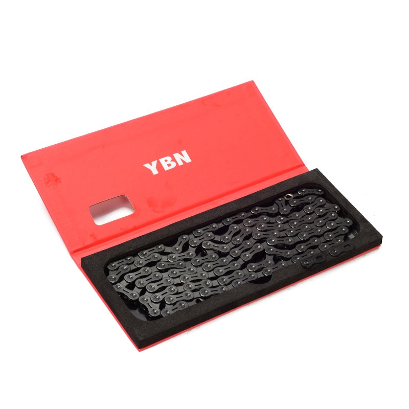 Ybn 11 hastighed semi hule cykelkæde, sort diamant mtb mountainbike cykel kæde 110l til sram shimano campanol system