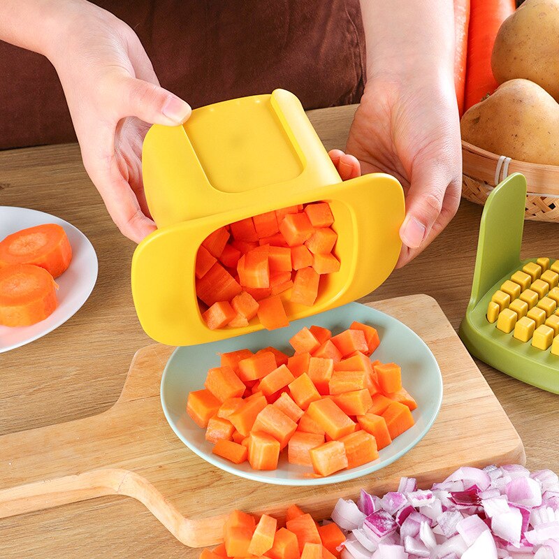 Potato Chip Cutter Onion Diced Carrot Ham Diced Household Cucumber Potato Chip Cutter Gadget Utensils for Kitchen Accessories