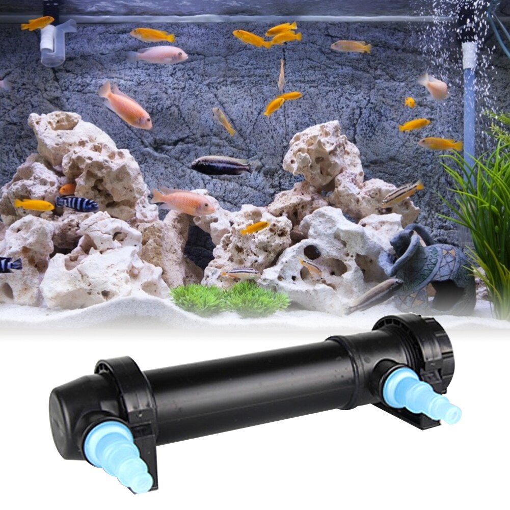 9W Aquarium UV Sterilisator Mit Timer - Wasserdichter UVC Klärer Für Klares Wasser