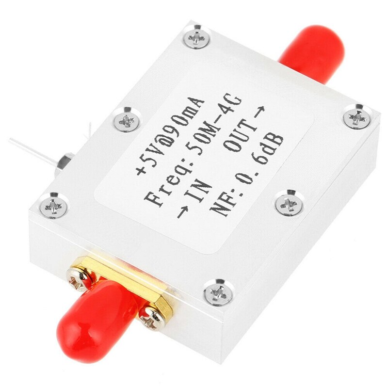 Faible bruit LNA 50M-4GHz NF = 0.6DB RF amplificateur FM HF VHF/UHF Ham Radio Module Radio -110DBm