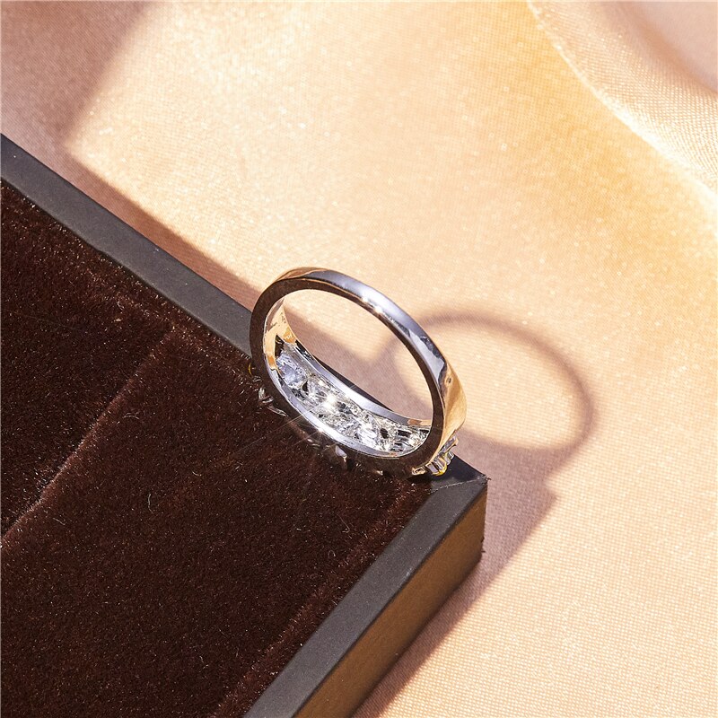 exquisit und elegante grüNe blatt zirkon Ring frauen romantische hochzeit bankett charme schmuck valentinstag