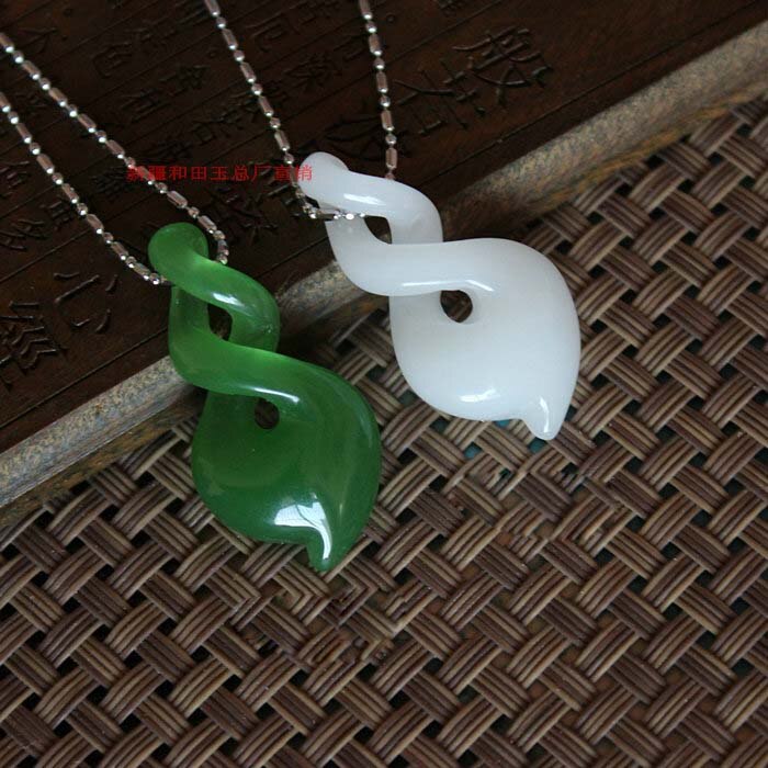3 arten Grünen Nephrit Zwei Mal Twist Nephrit Maori Stil Symbol Von Schutz Grün Anhänger