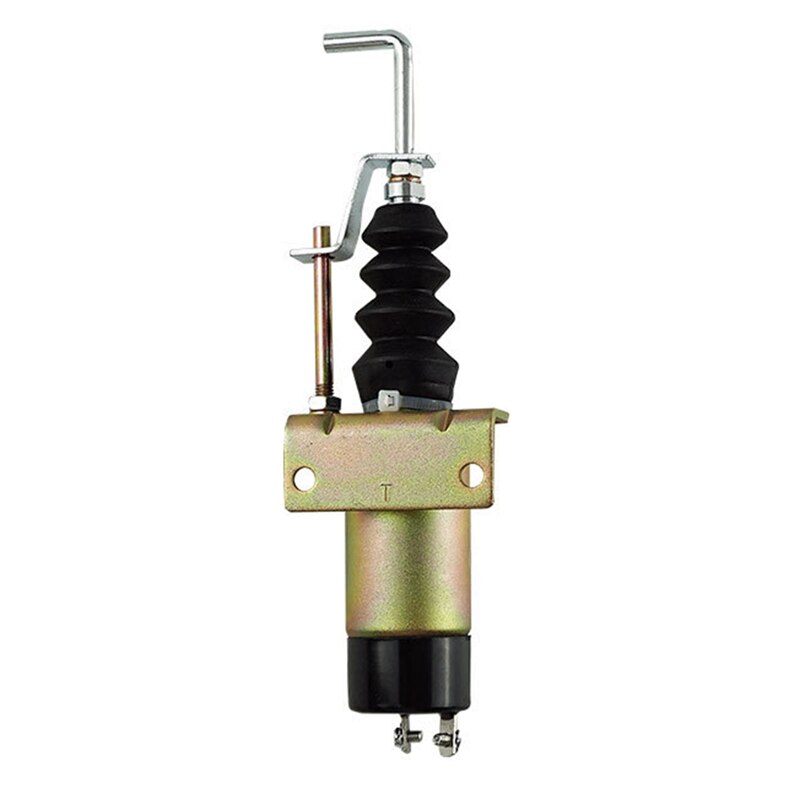 Lange Slag Solenoid Dieselmotor Stopmagneet 366 07197 3405T Brandstof Uitschakeling Magneetventiel Voor Elektrische Generator 12V