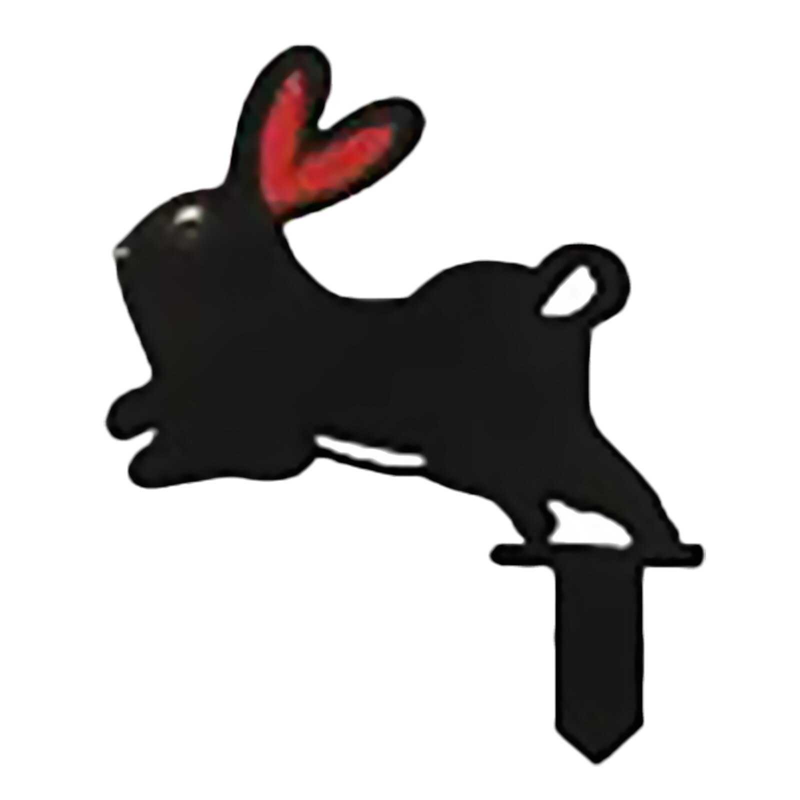 Easter Decorations Home Garden Ornament Lawn Stakes Art Playful Bunny Party Wedding Gardening Ornaments: Black 5