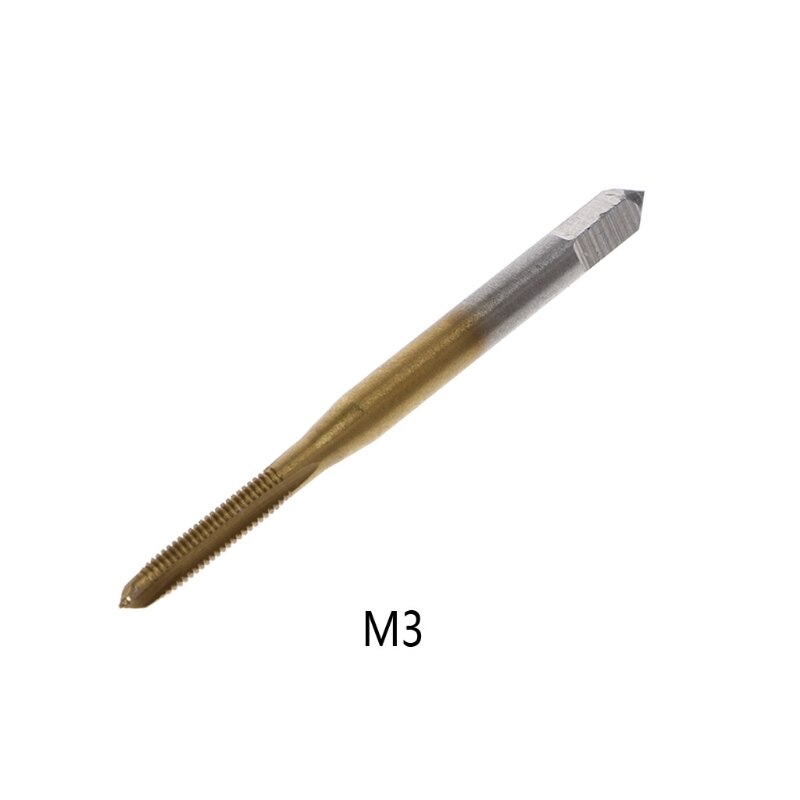 M2/M2.5/M3/M3.5/M4/M5/M6 Hss Metric Straight Fluit Draad Schroef Tap plug Tap: M3