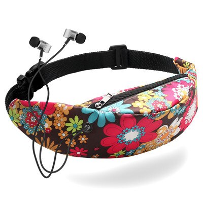 Women Waist bag waterproof Canvas Belt Bags Fanny Pack girls Sling Bags Mobile Phone Pouch sports bag: 6