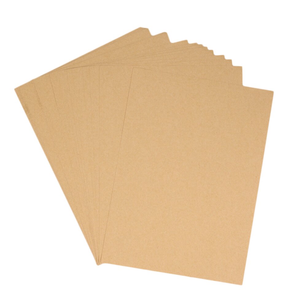 50 vellen kraftpapier vintage blanco  a4 briefpapier voor school