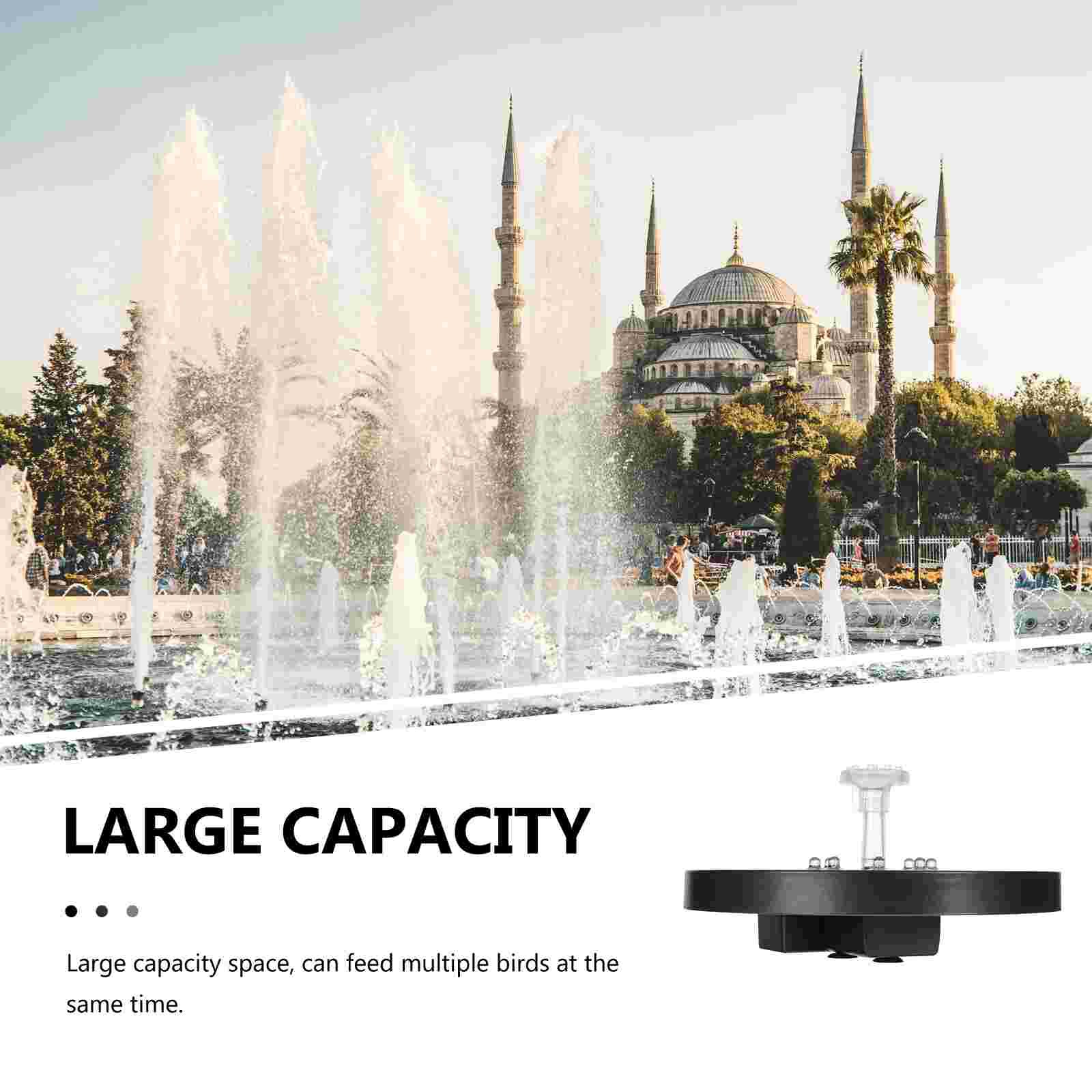 1 set of Solar Fountain with LED Light Pond Fountain Decorative Fountain for Garden