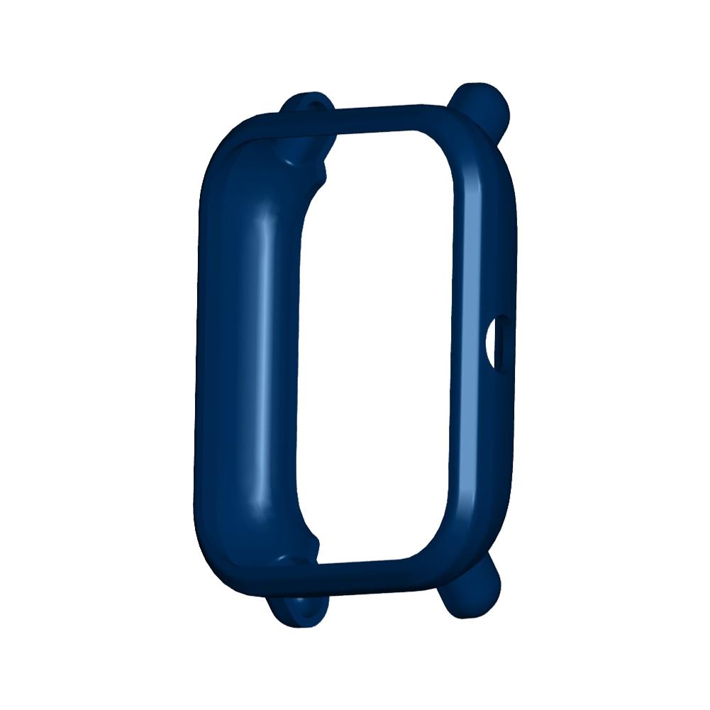 Weiche TPU Fall Abdeckung Schützen Shell Für Huami Amazfit Bip S Smart Uhr Abdeckung Schutz Fall Zubehör Silikon Protector: Midnight blue