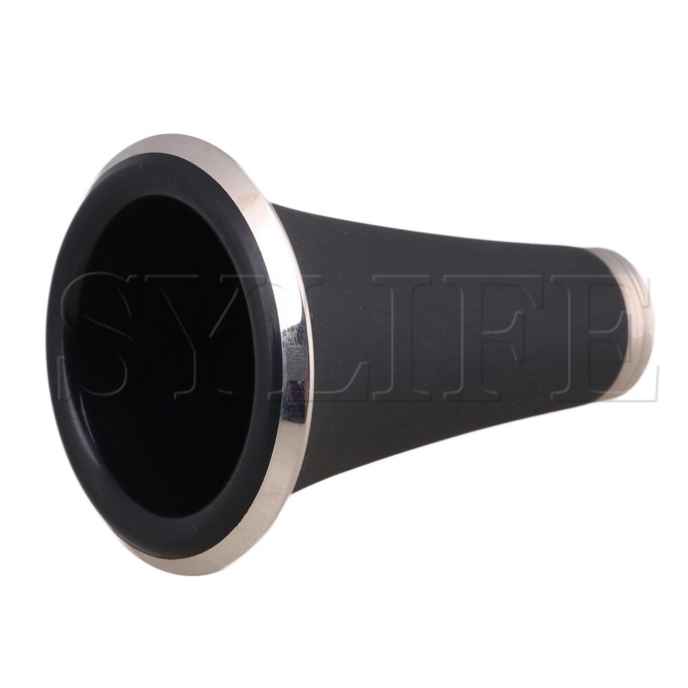 Black Clarinet Bell ABS Material Clarinet Accessory Woodwind Bb Trumpet