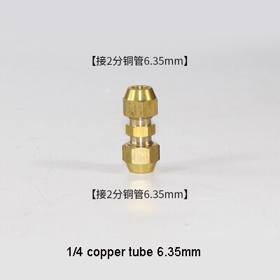 Airconditioning koperen buis vrij lassen messing fitting koelaccessoires koelkast snelkoppeling: Bruin