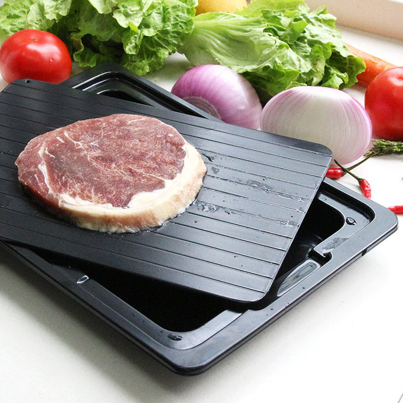 Plateau de décongélation avec bac d'égouttage plaque de décongélation pour une décongélation rapide des aliments surgelés décongélation décongélation viande porc bœuf plateau antiadhésif