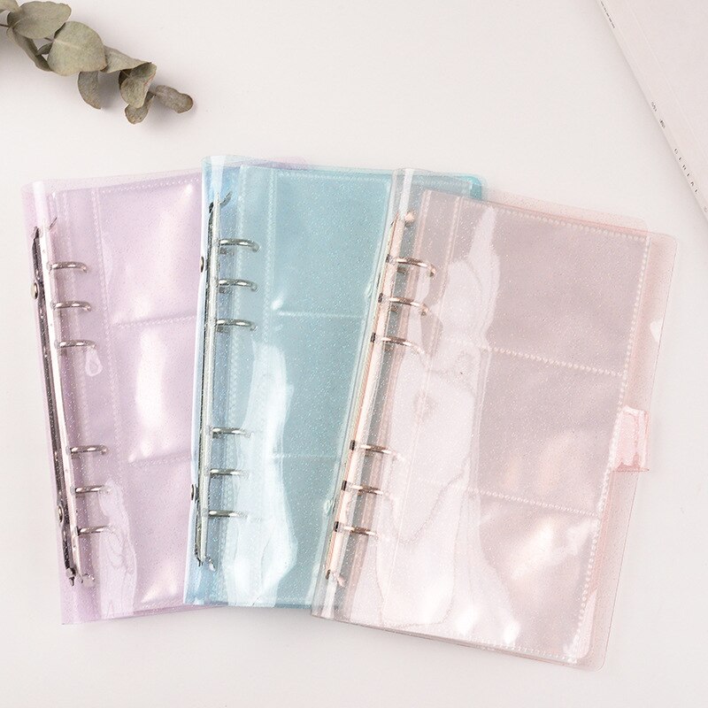 150 Pockets Photo Frame Transparent Loose Leaf Binder Notebook Inner Core Cover Note Book Planner Office Stationery Supplies