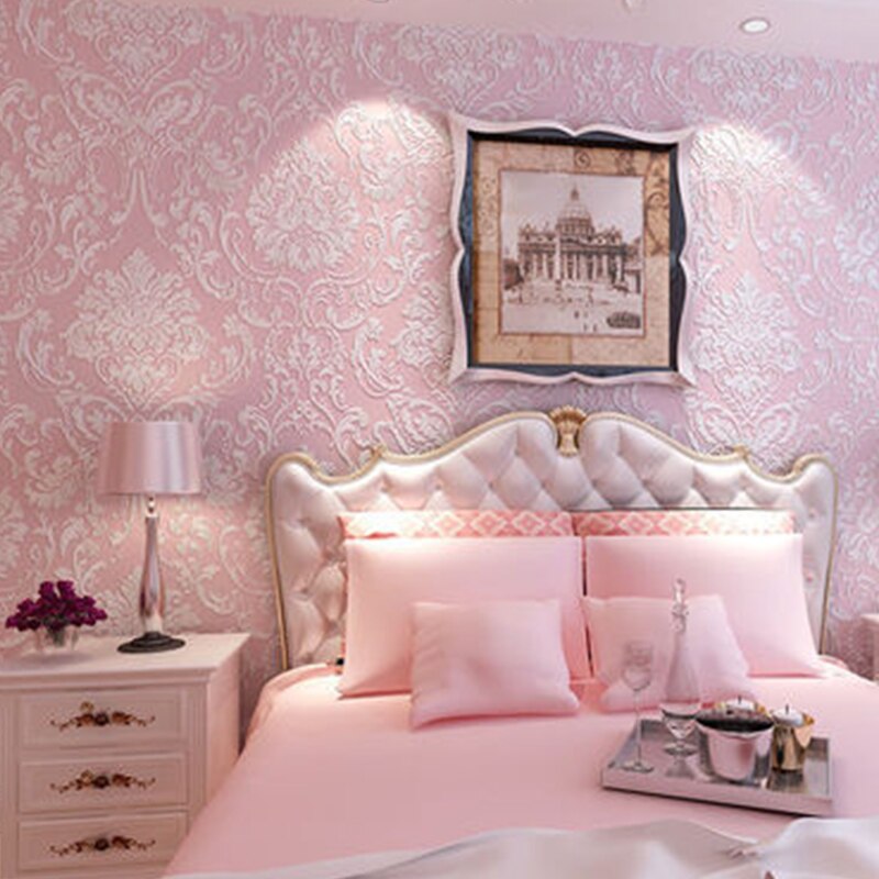 Embossed Damask Wallpaper for Bedroom Living Room TV Background 3D Textured Self-adhesive Non-woven Wall Paper Home Decor: 09