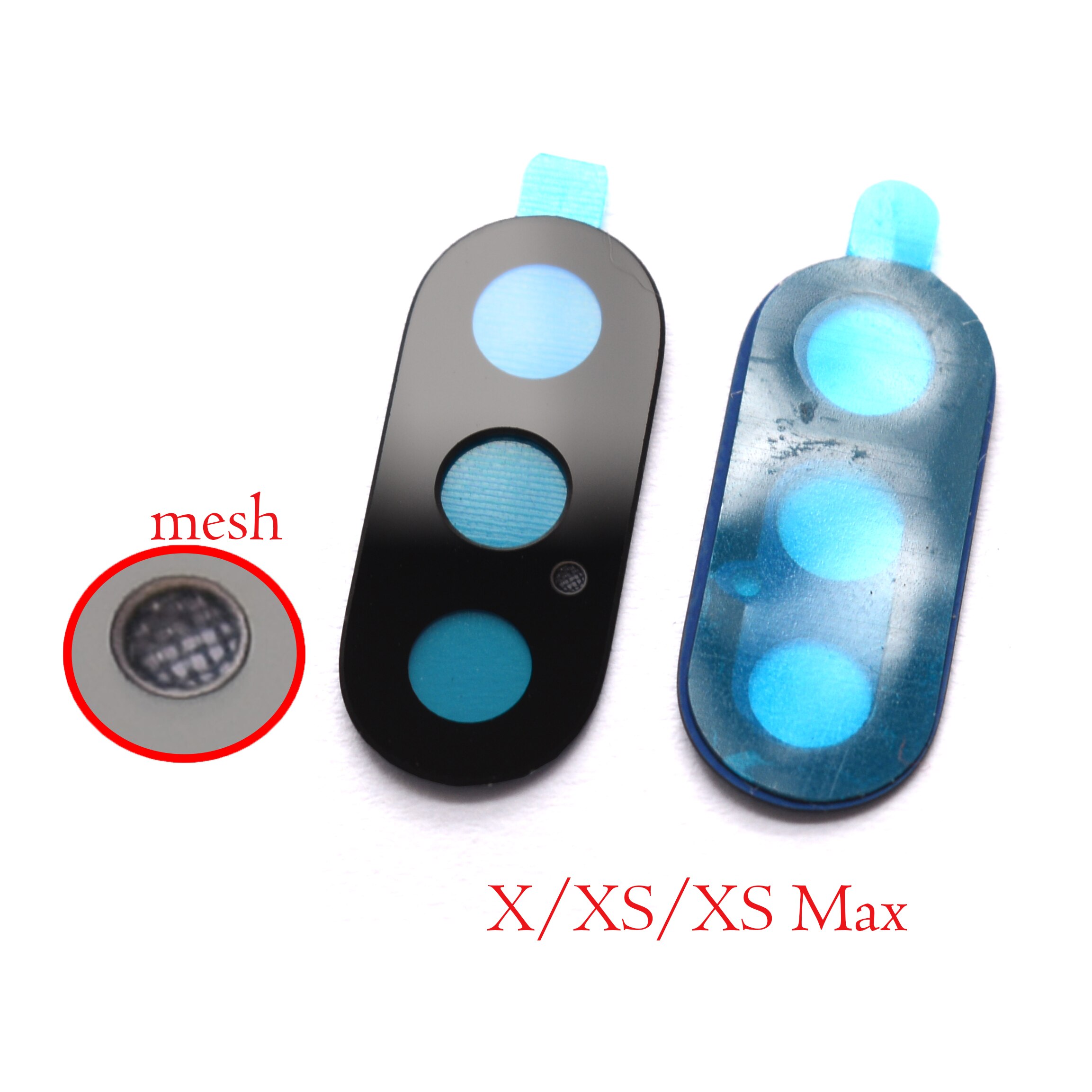 2set rear back camera glass lens with anti-dust mesh for Apple Iphone XS Max/XR /X 11 pro Max