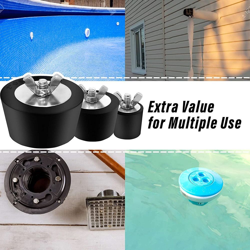Rubber Pool Winterizing Plug Swimming Pool Leak Proof Winter Expansion Plug Pool Plugs Winter Outdoor Accessories Leak Detection