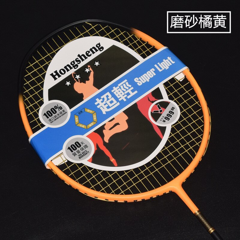 Ultralight 5U Badminton Racket Carbon Fiber Badminton Racket Sport Accessories Padel Racket Badminton -40: Orange