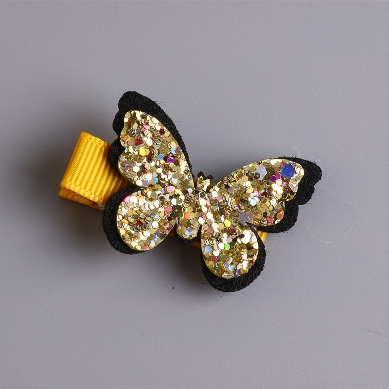 1 Pcs Leuke Baby Meisjes Haaraccessoires Pailletten Hart Vlinder Haarspeldjes Glitter Stars Clip Pin Kids Kinderen Haarspeld: 1