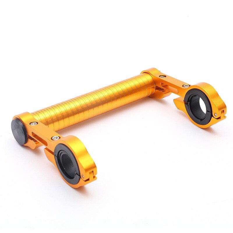 15Cm Aluminium Fietsstuur Mount Extender Mountain Mtb Bike Cycling Koplamp Beugel Lamp Zaklamp Houder Accessoires: Goud