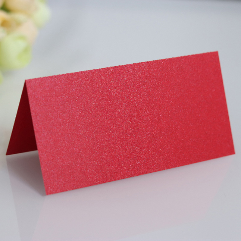 10 stk stedkort bryllup navnekort begivenhed bord nummer navn papir kort fødselsdag invitationer fest dekoration tilbehør: Rød