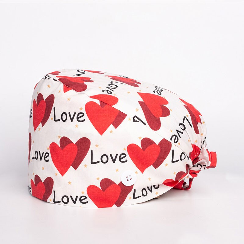 Damska sala operacyjna kapelusze apteka czapka pielęgniarska laboratorium sklep zoologiczny czapka lekarska Surgicals kapelusz dla obu płci kwiatowy sala operacyjna kapelusz