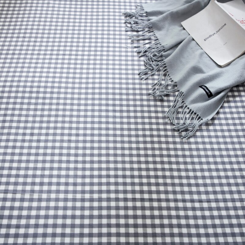 1pc Plaid Cotton Bed Sheet Black White Flat Sheet Bed Linen Bed Spread on The Bed King Queen Size Bed Cover No Pillowcase