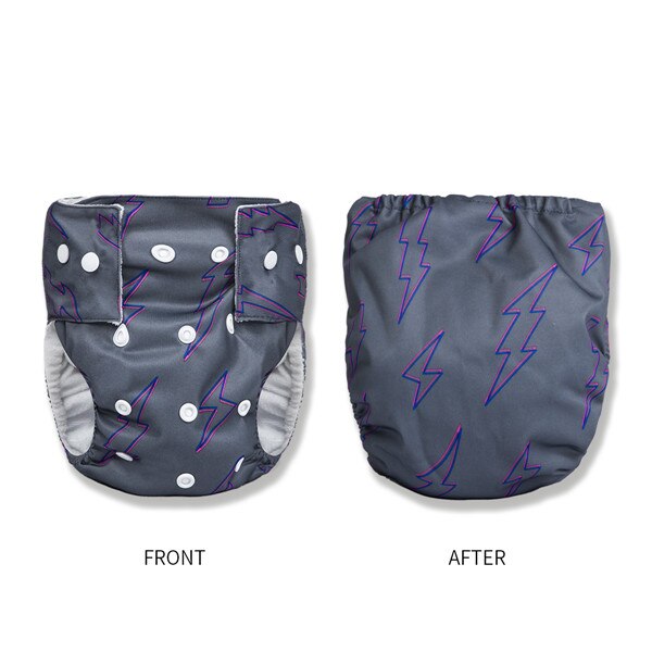 Wasbare Baby Doek Luiers Herbruikbare Luiers Ajustable Luier Broek Waterdicht Luiers Pocket Doek Nappy Cover: Lightning