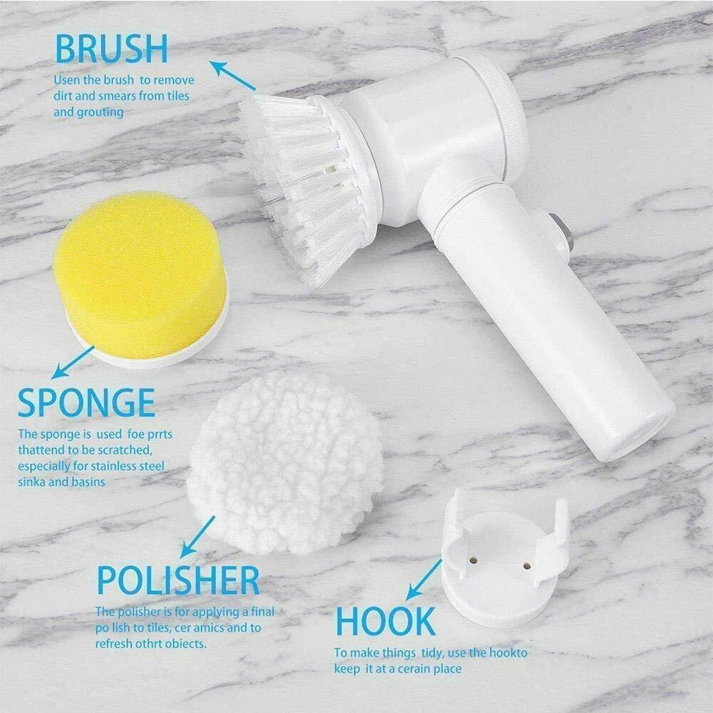 Cepillo de limpieza eléctrica de mano para baño y bañera, trapos de limpieza de cocina, herramientas de limpieza del hogar