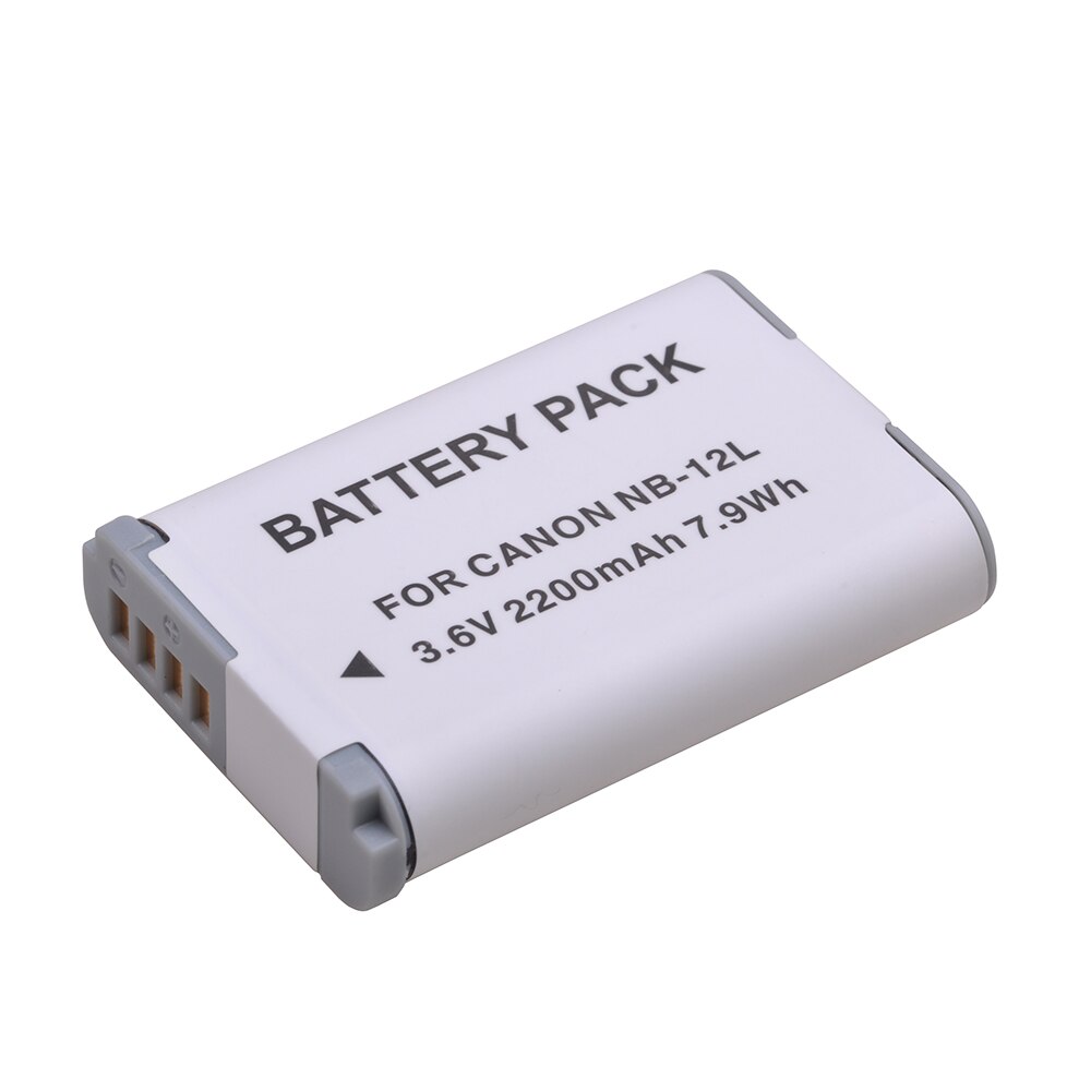 NB-12L Battery 2200mAh 3.6V NB 12L NB12L Camera Battery for Canon PowerShot G1 X Mark II G1X Mark 2 PowerShot N100 VIXIA mini X.: 1 Battery