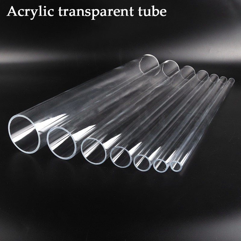 2 Stuks Od 16 ~ 60Mm Transparant Acryl Buis Aquarium Aquarium Benodigdheden Plexiglas Waterleiding Tuin Watering fittings 50Cm