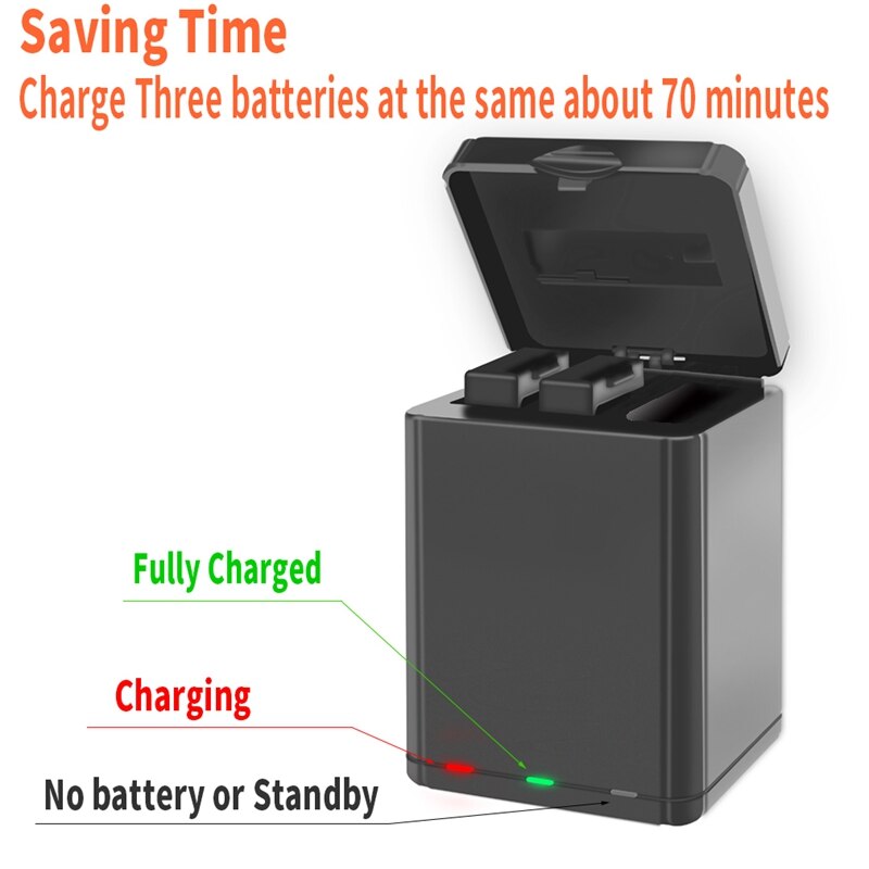 Cargador inteligente con puerto de batería 3 en 1, caja de carga USB para batería de Dron DJI Tello