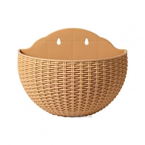 Flower Pot Exquisite Wall-mounted Plastic Wall Hanging Basket Flowerpot for Outdoor Garden Balcony Decoration Planter: PURPLE / Giant