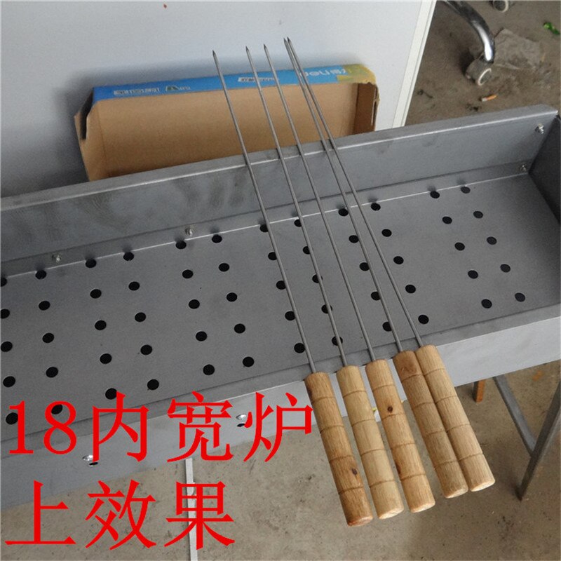 BBQ roasted 10 pcs of bulk barbecue stove accessories stainless steel thick handle with a large round long about 43CM