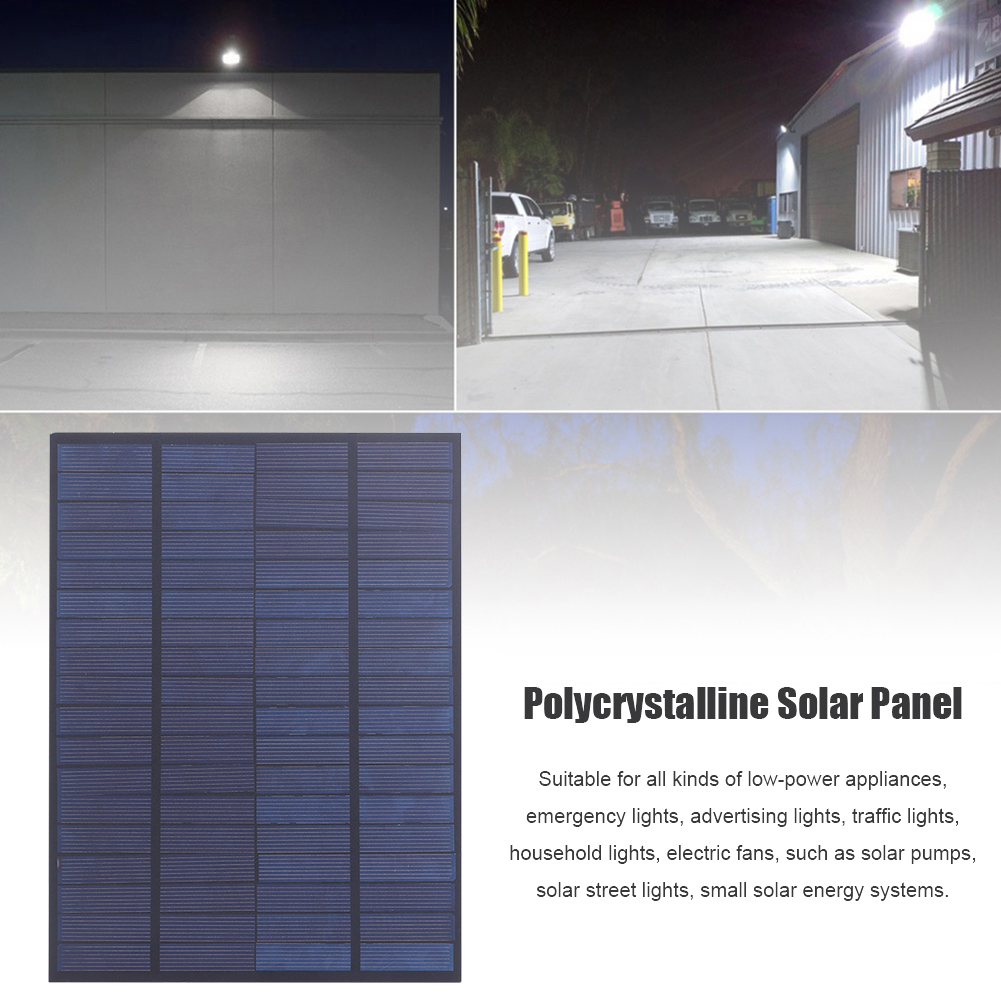 5W 18V Solar Panel Multi-functional Practical Convenient Polycrystalline Silicon Solar Cell Charger for 12V Battery