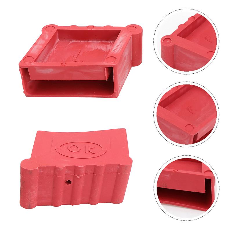 2Pcs Voedsel End Cover Trapladder Skid-Proof Pads Voeten Rubber Cover Ladder Voedsel Cover Trapladder Voeten Pad Voor garage Ladder Thuis