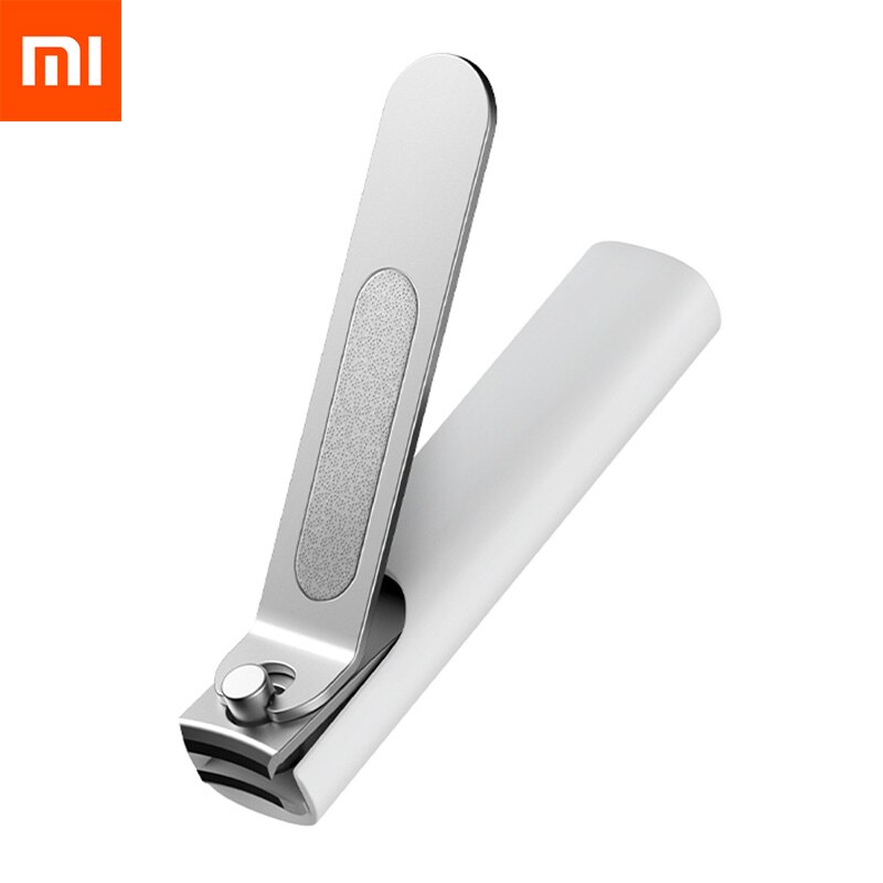 Xiaomi Mijia-ステンレス鋼の爪切り,プロのペディキュアファイル,防滴カバー付き: Xiaomi Nail Clippers