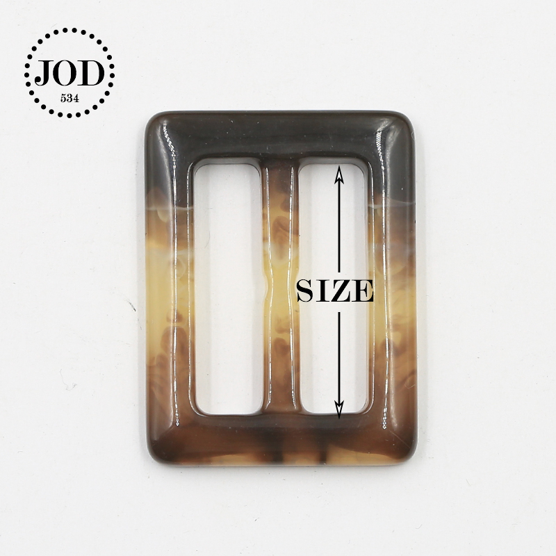 25/30/35/45/50mm boucle pour vêtements écharpe ajuster boucle T-shirt vêtement accessoires noeud Tri-glisse fil formé sangle JODb