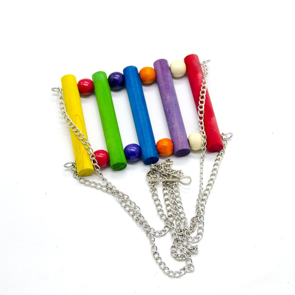 7pc Parrots Toys Swing Stand Budgie Parakeet Cage For Pet Toy African Grey Vogel Speelgoed Parkiet Hanging Bird Accessories