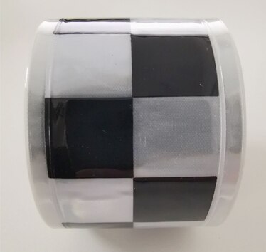 3m reflecterende waarschuwingstape in pvc-kleur voor veiligheidskleding, naaibaar: 5 cmx 3m zwart wit