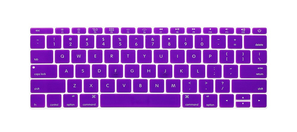 For Apple Macbook Pro 13" Inch Keyboard Skin Cover Protector Us Version A1708 (No Touch Bar) For Mac Book Pro 13.3 1708: purple
